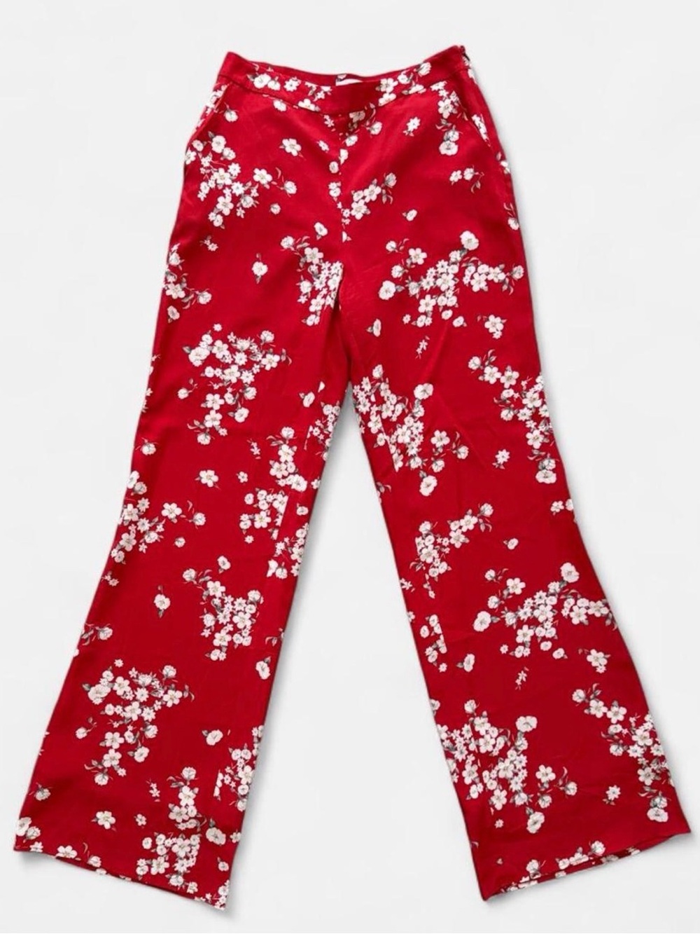 INTERMIX Red Floral Pants